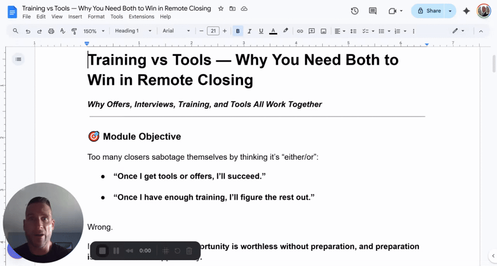 Training + Tools + Offers = Elite Closing (MUST WATCH Video!!)