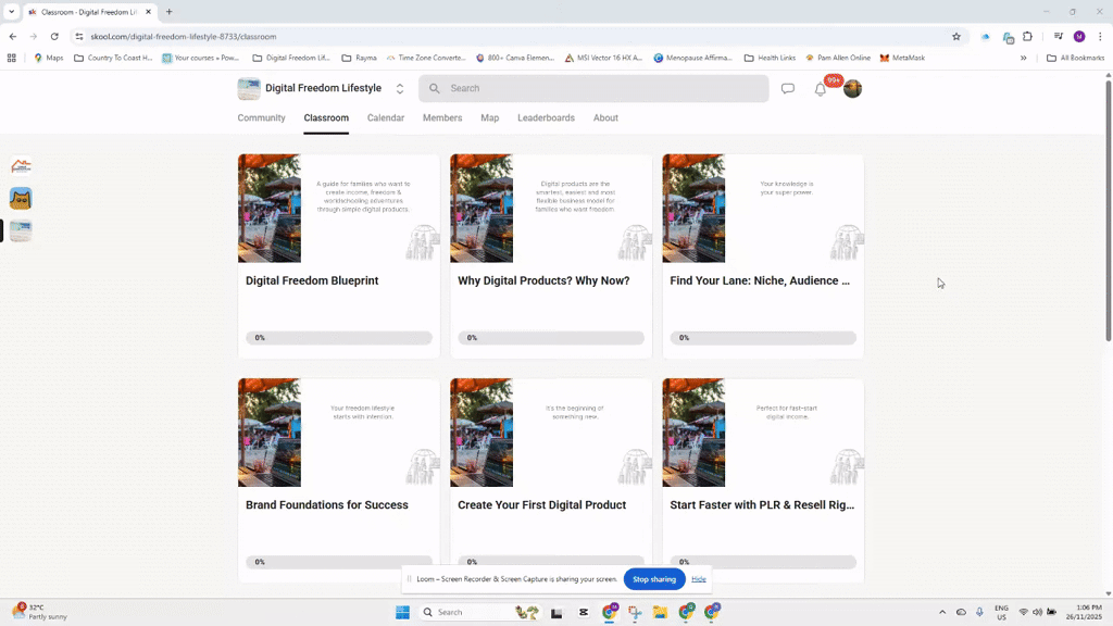 What is inside the Premium Paid Classroom