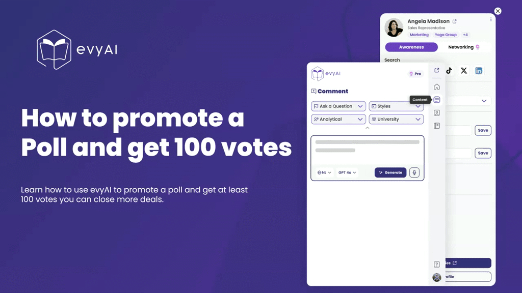 How to promote a LinkedIn Poll and get 100 votes via DM