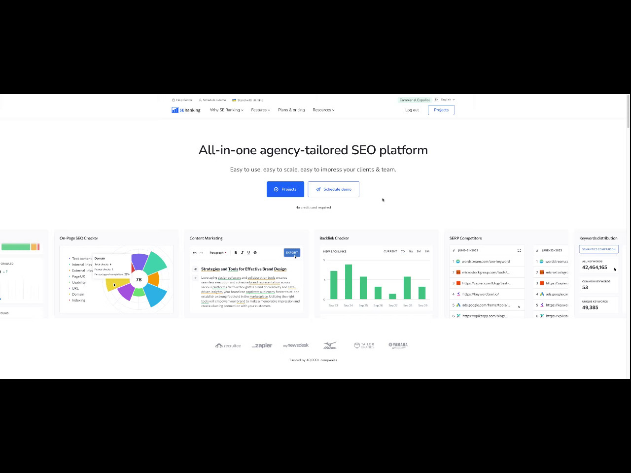 SE Ranking vs Semrush y Ubersuggest: ¿cuál elegir?