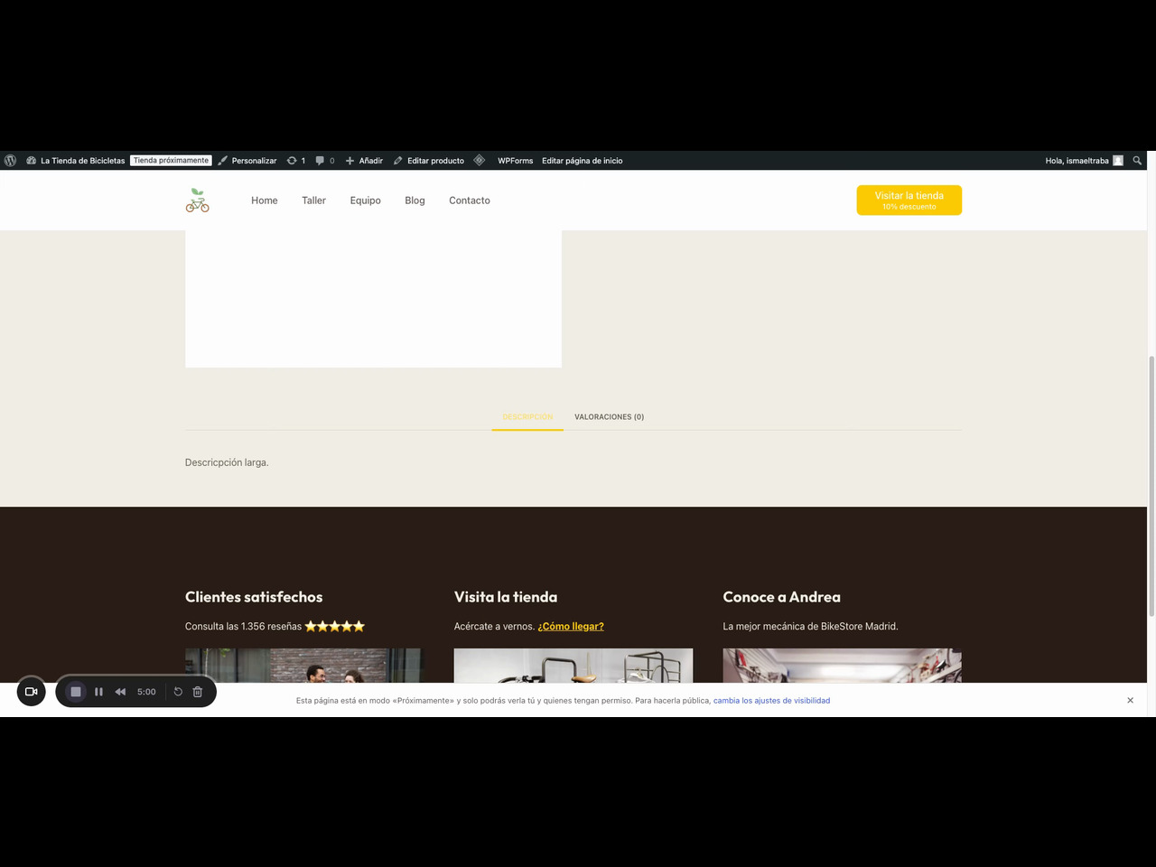 Visibilidad de catálogo y galería de imágenes en WooCommerce