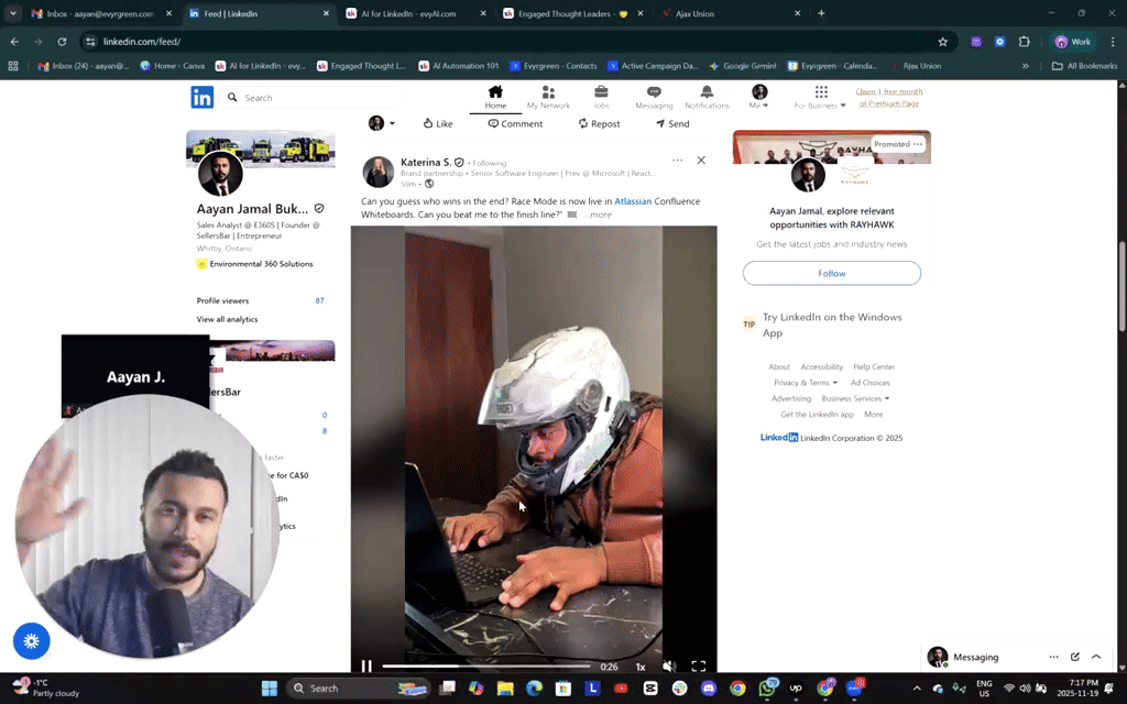 evyAI LinkedIn Blitz to Build Relationships & Clients