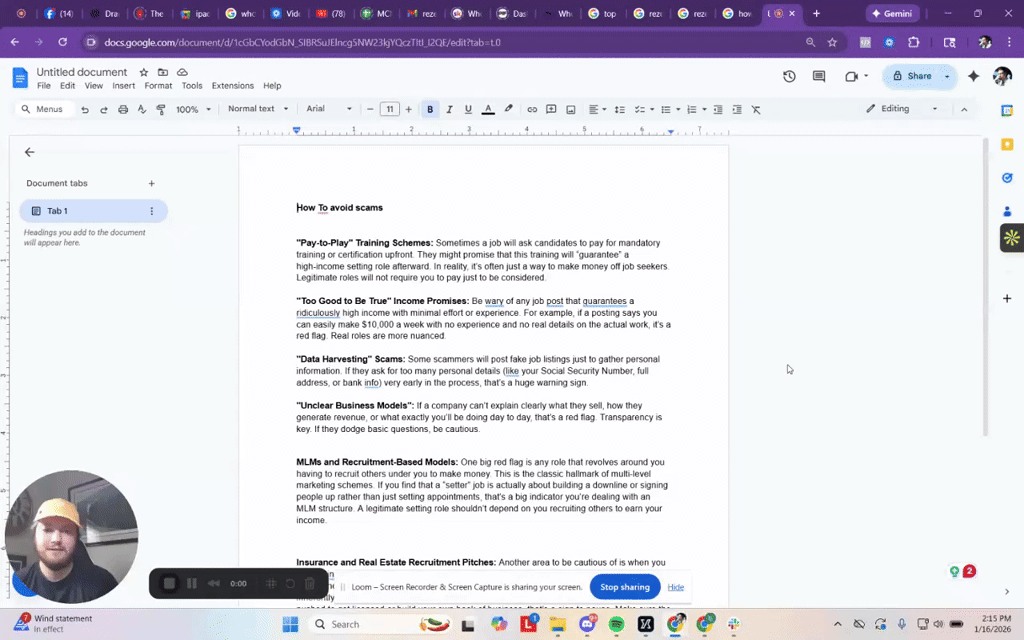 "How to Avoid Scams" With Sound!