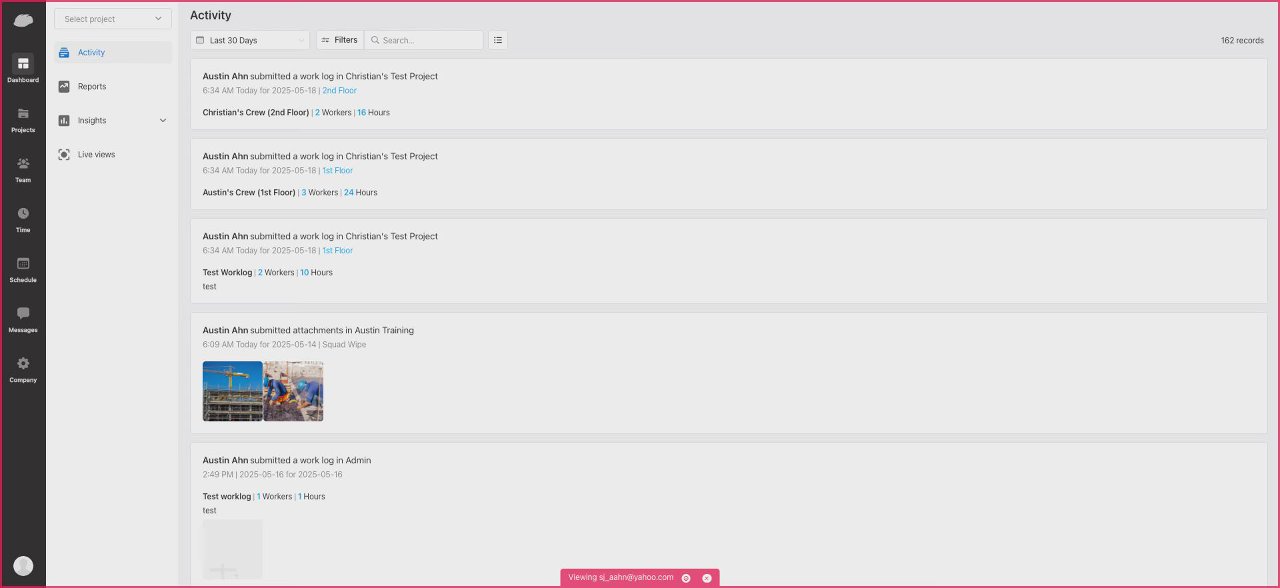 Preview of [Web] Raken Dashboard 