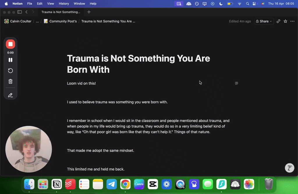 Trauma is Not Something You Are Born With