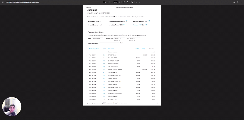 Bank Statement Processing Automation