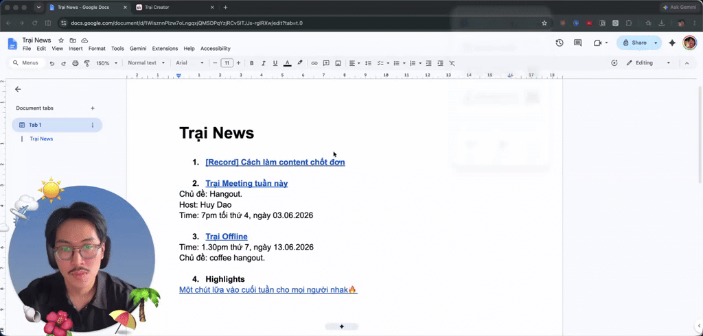 Trại News: Offline tuần sau, Hangout và Record bí mật chạy ads triệu đô 🔥 