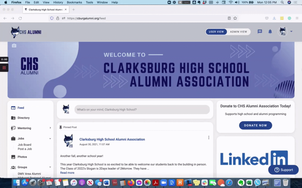 Clarksburg High School Platform Welcome