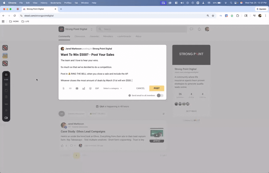 Want To Win $500? - Post Your Sales