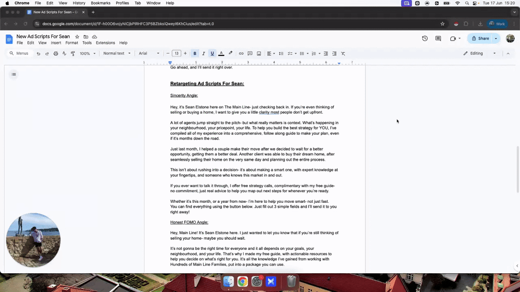 Retargeting YT Ads Script! Your most honest feedback please :)