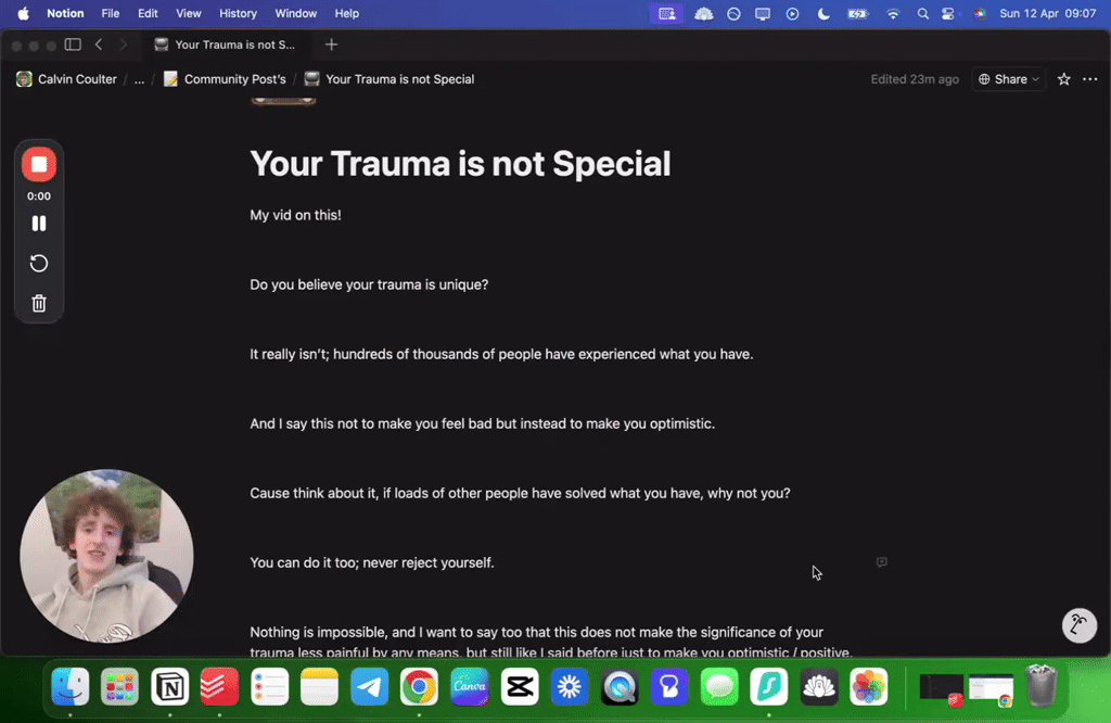 Your Trauma is not Special