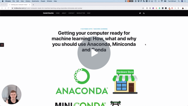 loom video walking through what Anaconda, Miniconda and Conda are