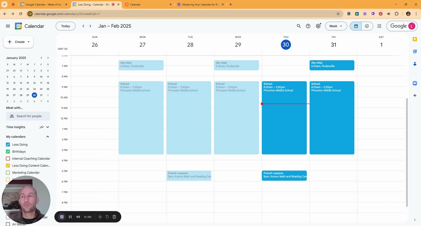 Preview of Managing Multiple Calendars Effectively
