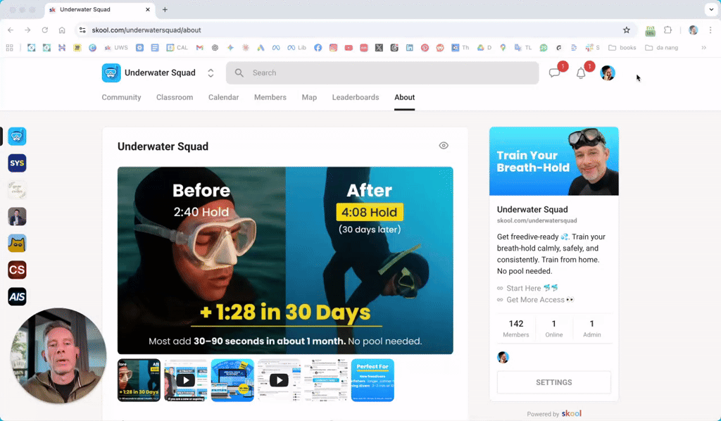 Underwater Squad. Full Walk-Through. Courses, Tiers, Access.