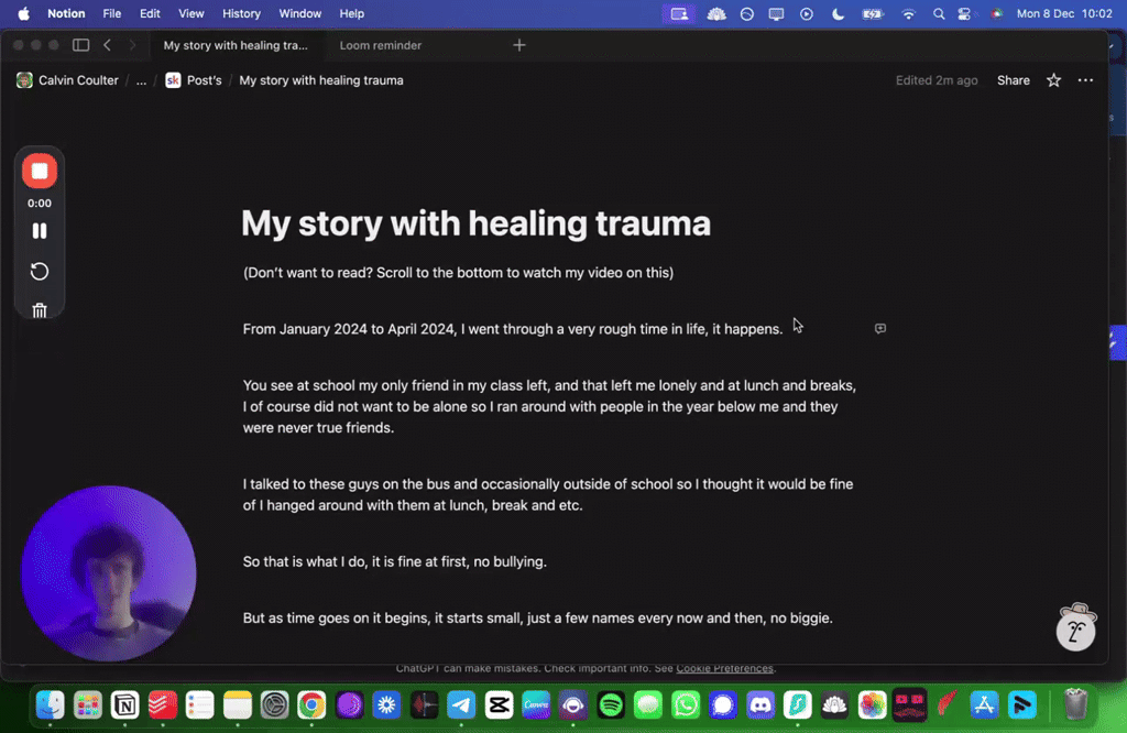 My story with healing trauma