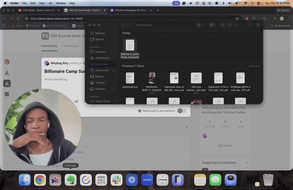 Billionaire Camp Study Guide