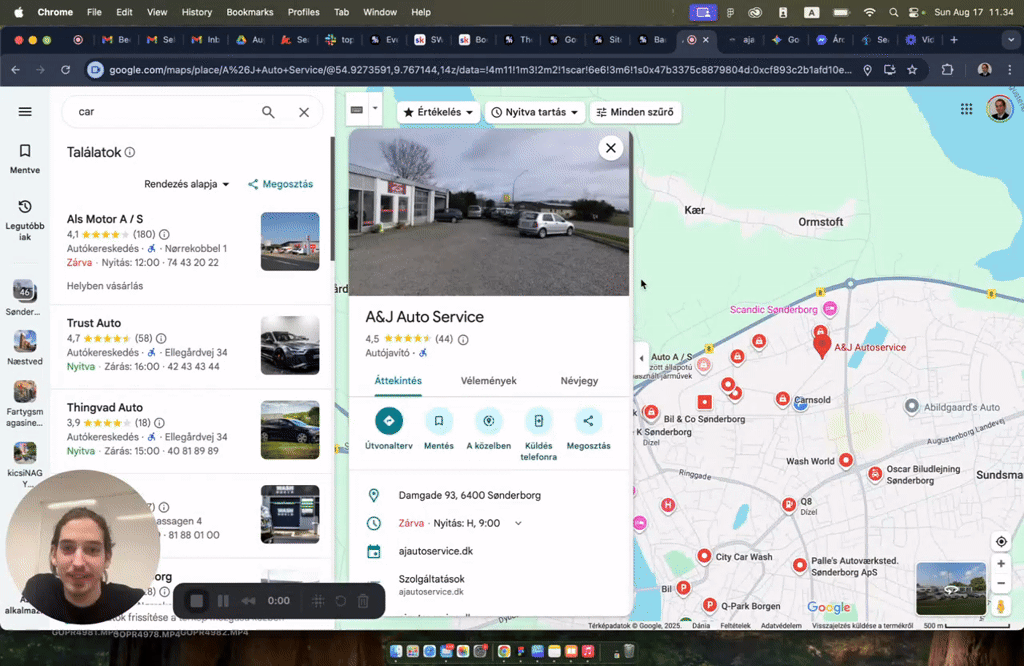 Recording on how I close SEO clients as an "easy yes" offer