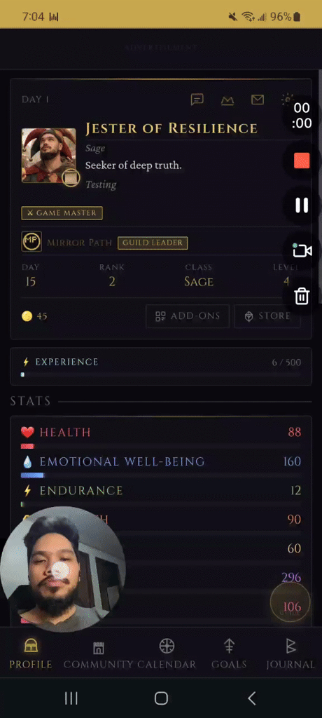 Newest updates on the app