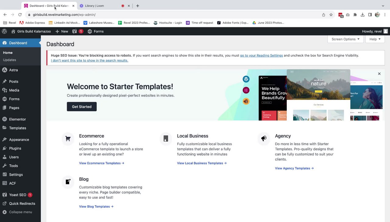 Preview of Dashboard & Pages