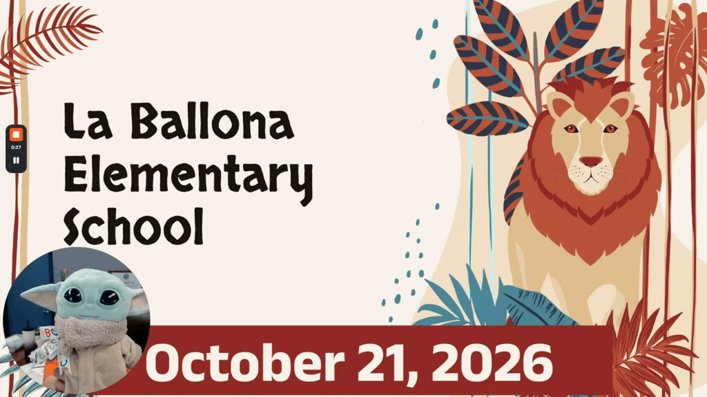 La Bayona School Morning Announcements October 21