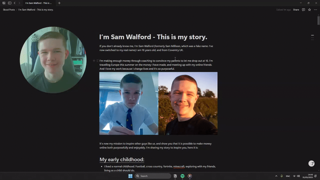 I dropped out at 16 to go ALL IN on my coaching business💸 - Here's my story.