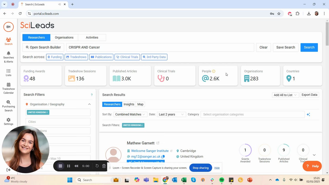 Preview of How to Export Data from SciLeads📊