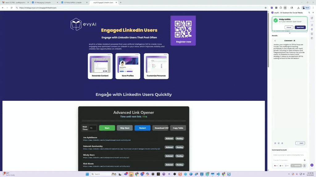 Engage with 32 people quickly with this one link!