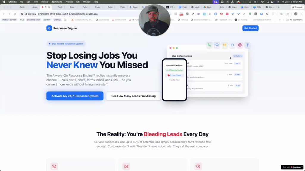 I created a site with lovable and converted to GHL