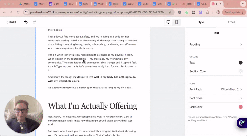 A vulnerable share about the weight loss conversation