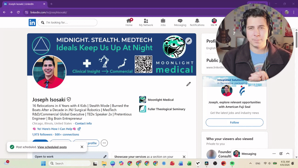 I Just Launched My MedTech Company...