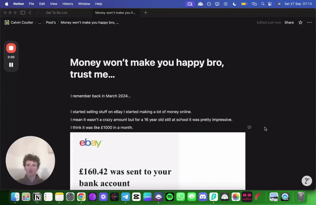 Money won’t make you happy bro, trust me…