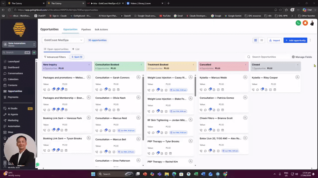 Built an AI Voice Receptionist for MedSpa with 9 working capabilities