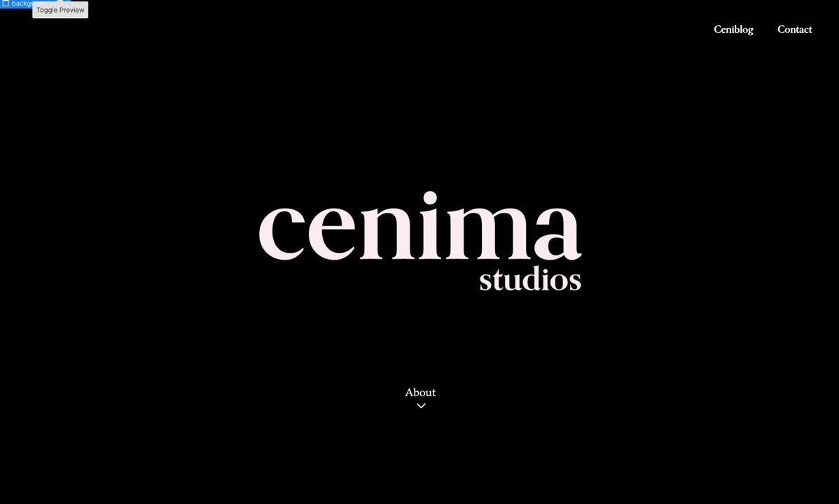 Preview of Google Chrome - Webflow - Cenima Studios