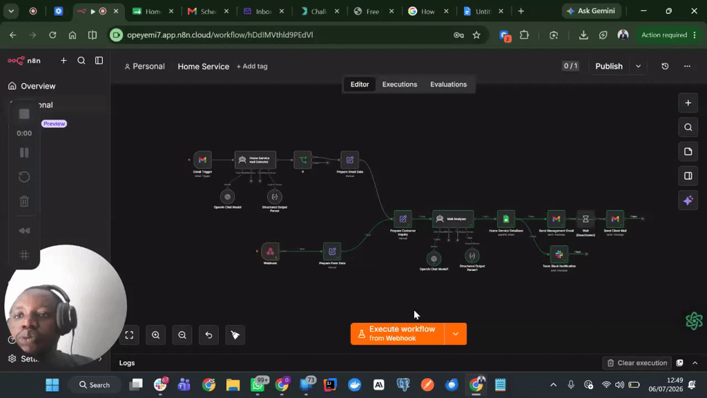 Inbox triage agent that extracts tasks and deadlines