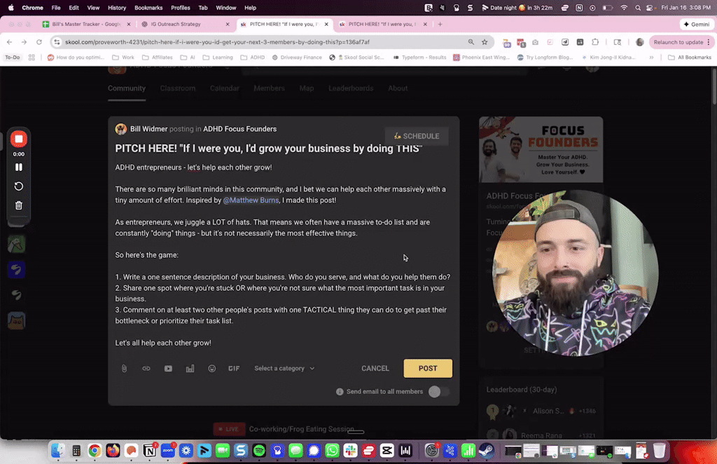 PITCH HERE! "If I were you, I'd grow your business by doing THIS"