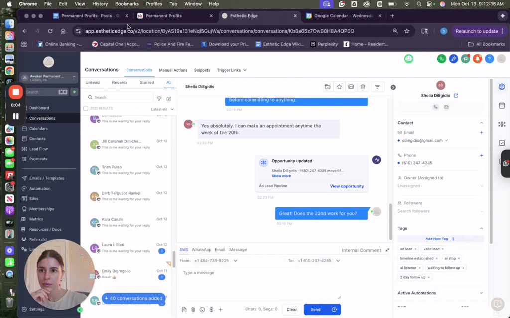 Proof My Ads Don’t Sleep: Daily DMs, Daily Consults