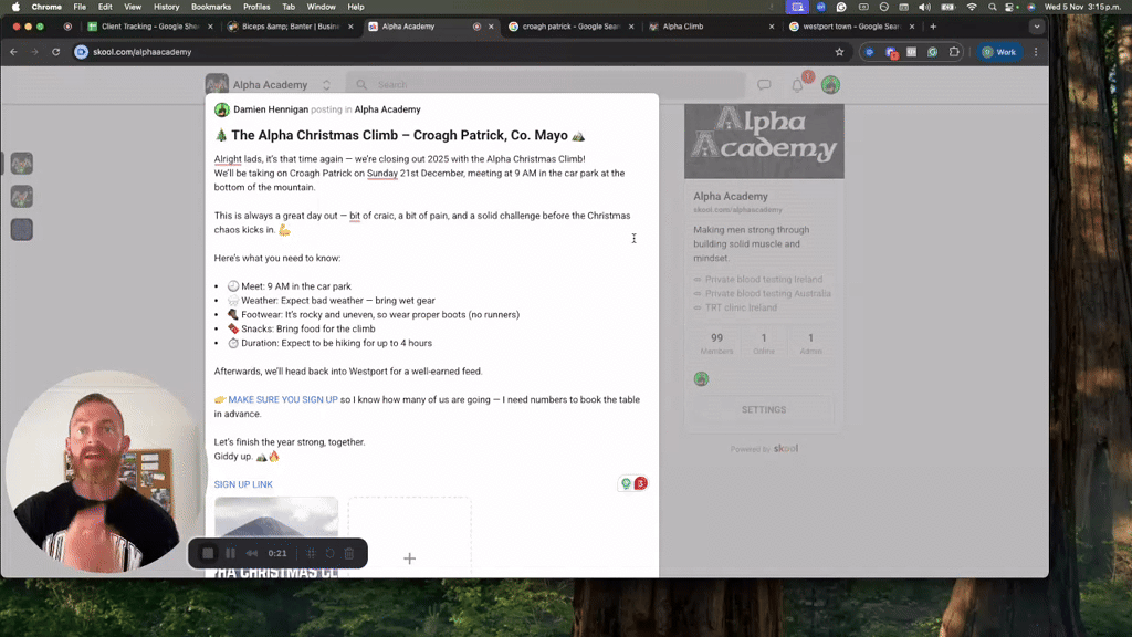 🎄 The Alpha Christmas Climb – Croagh Patrick, Co. Mayo 🏔️