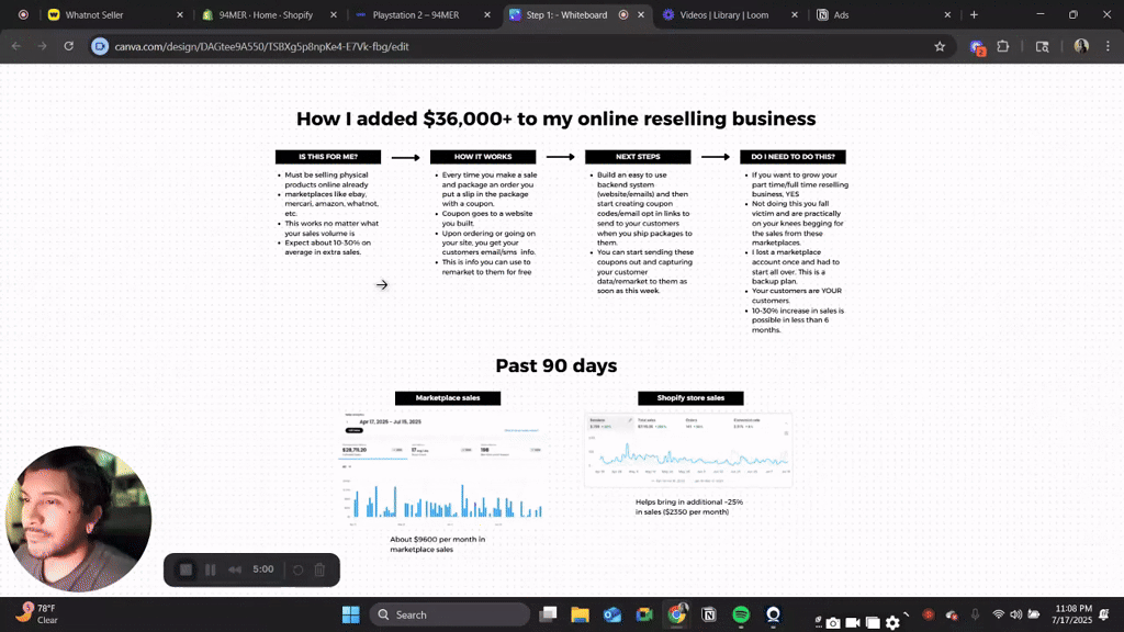 How I make an extra $2-$3k per month reselling products online.