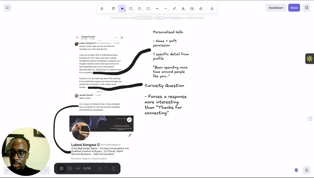 How I’m starting DM conversations that turn into real AI sales calls