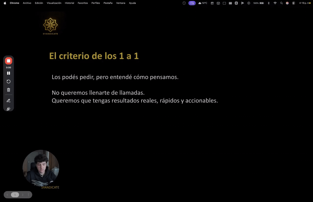 Pasos 1 a 1 