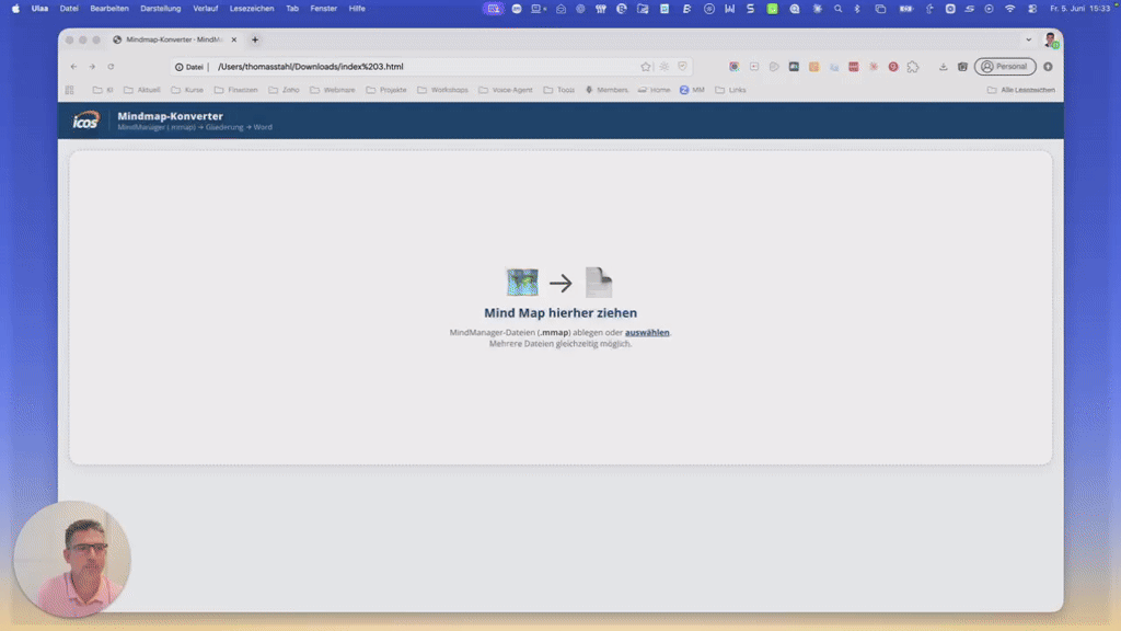 Kleine App zum Öffnen und Konvertieren alter MindManager-Dateien