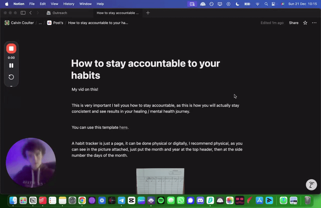 How to stay accountable to your habits