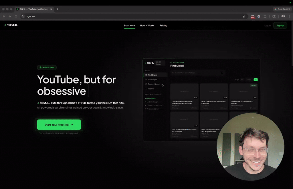 I built my first app w/ claude code! (youtube 2.0) 😄