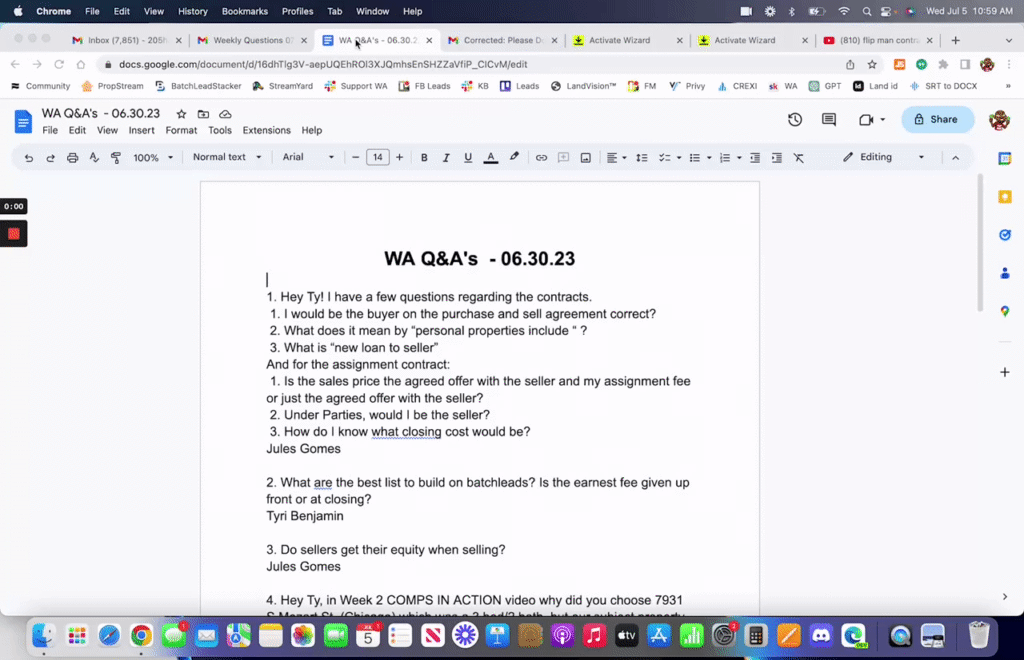 Weekly Questions 06.27.23 🔥