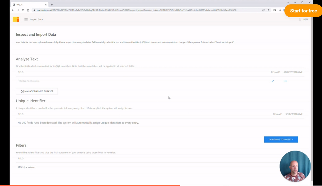 Easy data upload