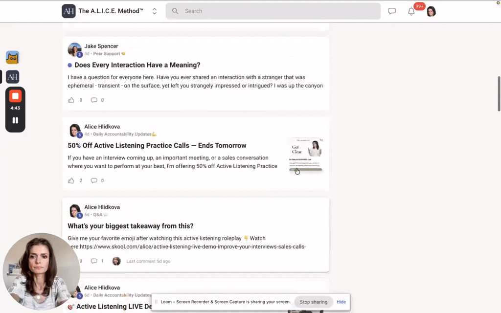 Did you see how Active Listenign is done in practice? 