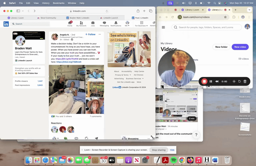Beginning to Writing on Linkedin: 