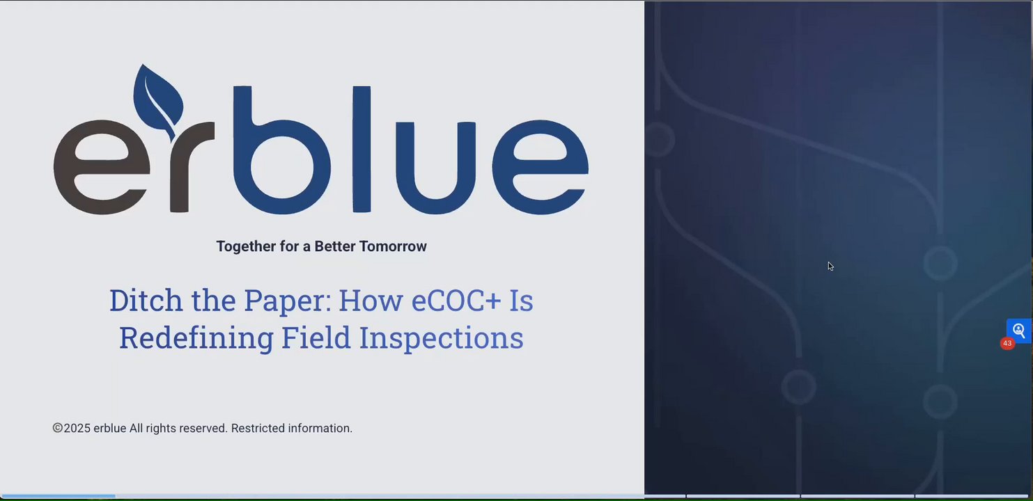 Preview of erblue Field Suite Webinar: Ditch the Paper