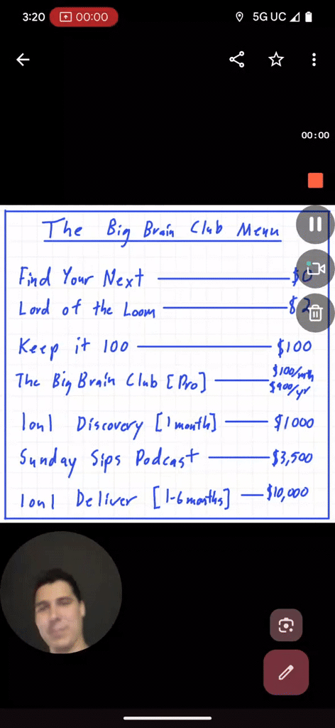 🍣 The Big Brain Club Menu -> 0 Days Left to Go [Pro]