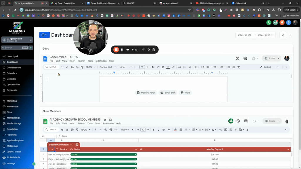 🔥 How to embed Google Docs/Sheets to your GHL Dashboard